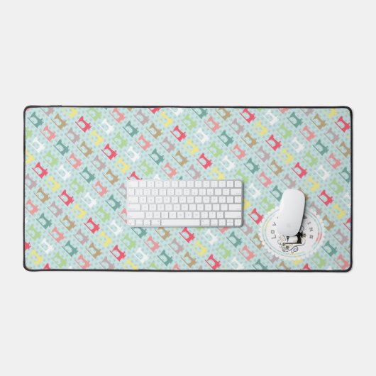 Aimer Machine à coudre Blue Desk Mat (Clavier et souris)