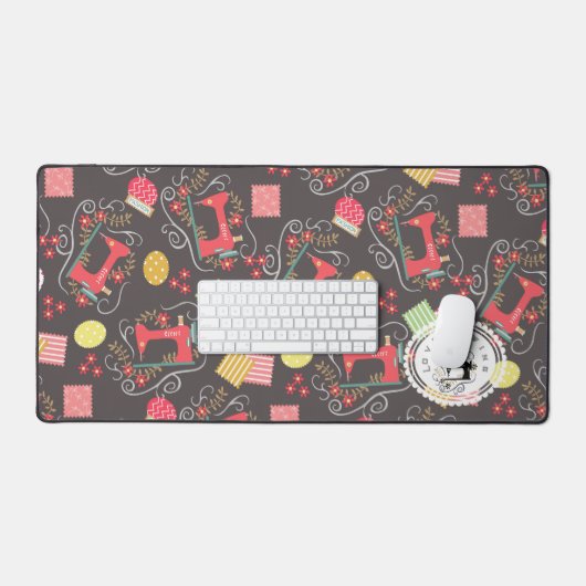 Aimer Machine à coudre Mat de bureau Brown (Clavier et souris)