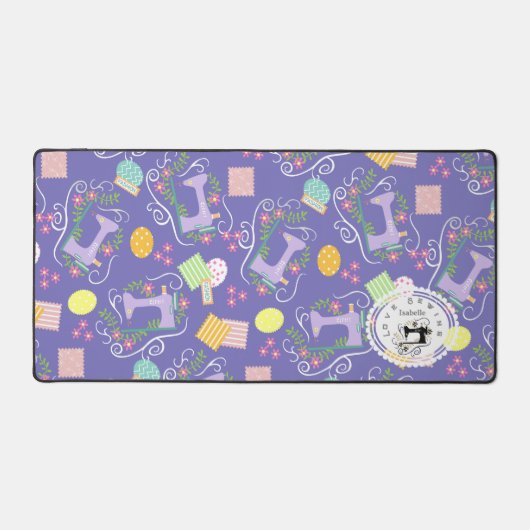 Aimer Machine à coudre Purple Desk Mat (Recto)