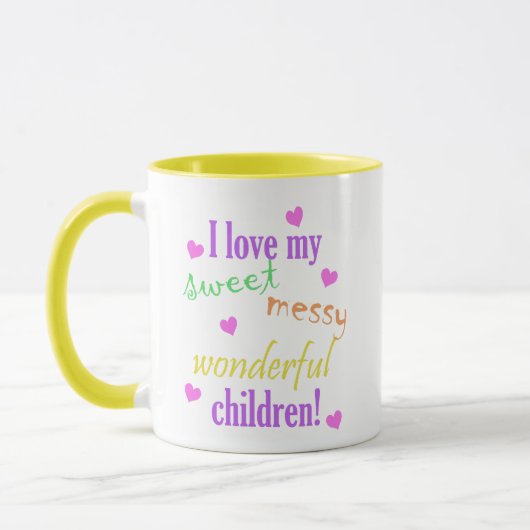 Aimer mes enfants Mug (Gauche)