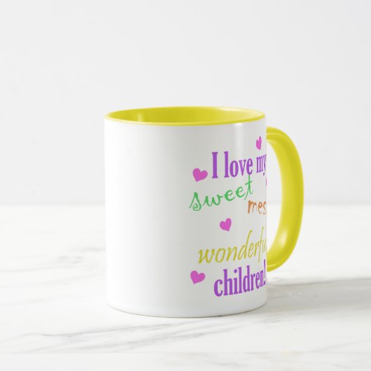 Aimer mes enfants Mug (Devant droit)