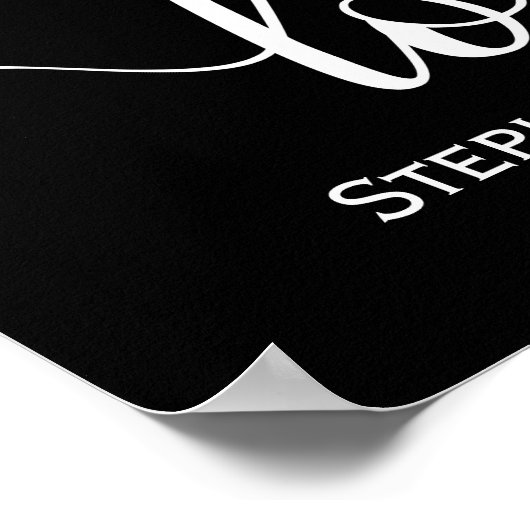 Aimer Moderne Calligraphie Script Poster (Coin)