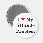 Aimer Mon Attitude Problème Magnet (Recto/Verso)