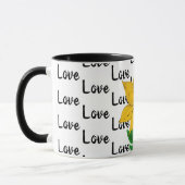 Aimer Mug Floral Jaune (Gauche)