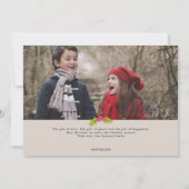 AIMER Noël Carte photo de vacances (Dos)