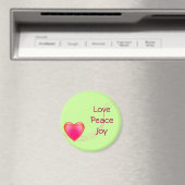 Aimer Peace Joy Fridge Magnet (In Situ (Lave-vaisselle))