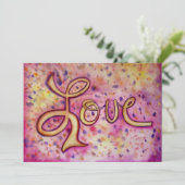 Aimer Pink Invitations glamour ou invitations (Debout devant)