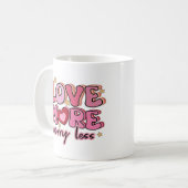 Aimer plus de Mug (Devant gauche)
