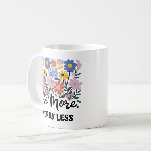 Aimer Plus De Mug Floral (Devant gauche)