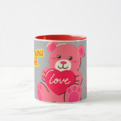 Aimer Plus Ours En Conflit | Couples mignons Mug (Centre)