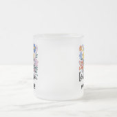 Aimer Plus S'Inquiéter Moins De Mug Floral (Centre)