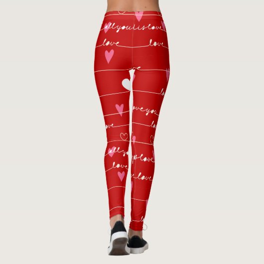 aimer rouge vous leggings (Dos)