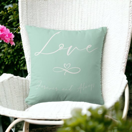 Aimer sauge coussin vert infinity toujours