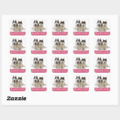 Aimer Sibérie Husky Chien Chien Chien Stickers de  (Feuille)