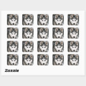 Aimer Sibérie Husky Chien Chien Chien Stickers de  (Feuille)
