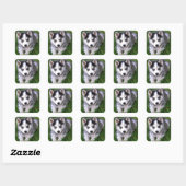 Aimer Sibérie Husky Chien Chien Chien Stickers de  (Feuille)