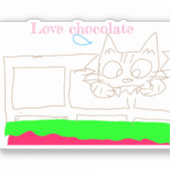 Aimer sticker chocolat (Recto)