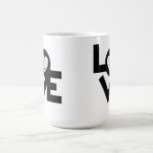 Aimer tasse de café noir 15oz (Centre)