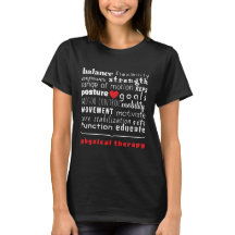 Aimer Thérapie Physique Word Art T-shirt