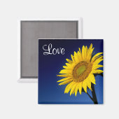 Aimer Tournesol Jaune Avec Aimant Ciel Bleu (Recto/Verso)