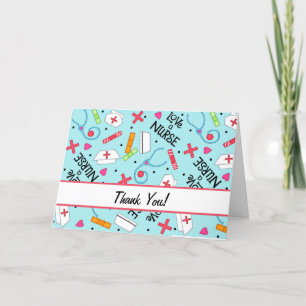 Aimer un Merci infirmière Art Médicale Bleu clair