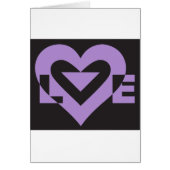 Aimer violet sur noir (Devant)