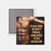 Aimérage Pas Définitif Fitness Aimant De Réfrigéra (Recto/Verso)