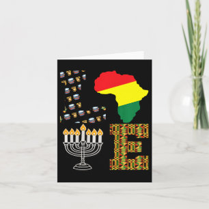 Aimez Joyeux Kwanzaa Afrique Carte Kinara Bougies