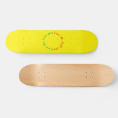 Aimez la vie que vous vivez skateboard (Horz)