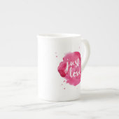 Aimez l'aquarelle Fine Bone China Mug (Devant droit)