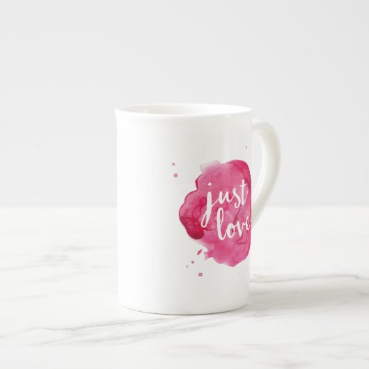 Aimez l'aquarelle Fine Bone China Mug (Devant droit)