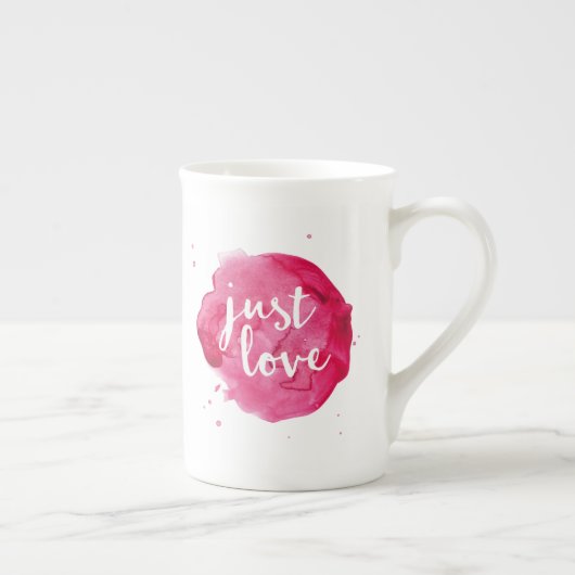 Aimez l'aquarelle Fine Bone China Mug (Droite)