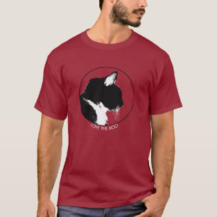 AIMEZ le T-shirt de chat de HUER