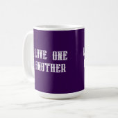 Aimez les uns les autres tasse à café (Devant gauche)