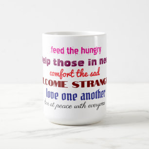 Aimez les uns les autres tasse à café