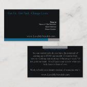 Aimez ma nouvelle carte de visite professionnelle (Devant / Derrière)