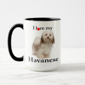 Aimez ma tasse de Havanese (Gauche)