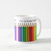 Aimez ma tasse de professeur d'école du dimanche (Devant droit)