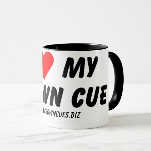 Aimez ma tasse de réplique de couronne (Devant droit)