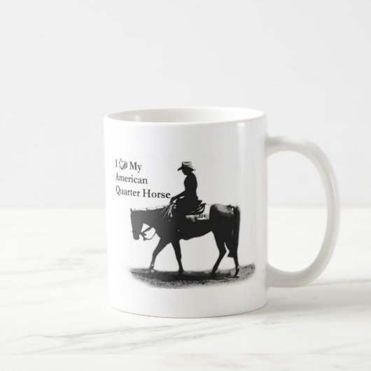 Aimez ma tasse quarte américaine de cheval (Droite)