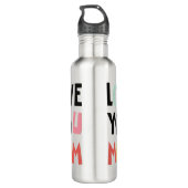 Aimez Maman Bouteille d'eau en acier inoxydable (Dos)