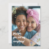 Aimez maman Carte photo de la fête des mères (Devant)