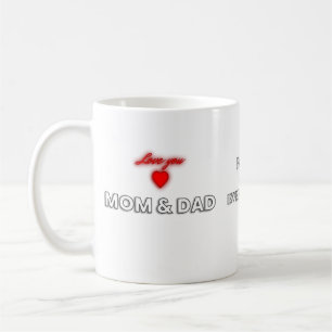 Aimez maman et papa Mug Appréciation familiale