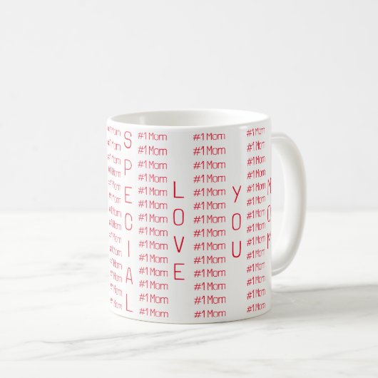 Aimez Maman Mug Spécial (Devant droit)