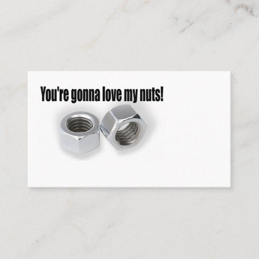Aimez mes cartes nuts de busienss (Devant)