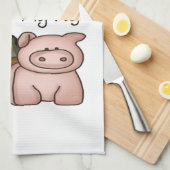 Aimez mes serviettes de cuisine de porc (Quart Plié)