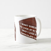 Aimez-Moi Comme Gâteau Au Chocolat Mug Drôle (Devant droit)