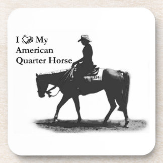 Aimez mon dessous de verre Cheval American Quarter