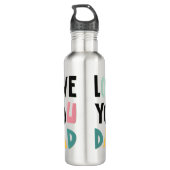 Aimez Papa Bouteille d'eau en acier inoxydable (Dos)