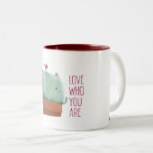 Aimez Qui Vous Êtes Cactus Chat — 11 oz. Mug (Devant droit)